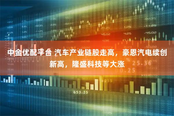 中金优配平台 汽车产业链股走高，豪恩汽电续创新高，隆盛科技等大涨